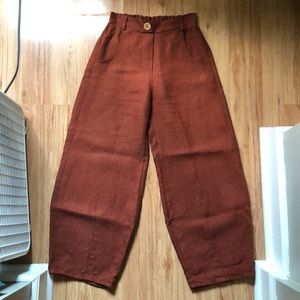 Linen fox frankie trousers - heavy linen